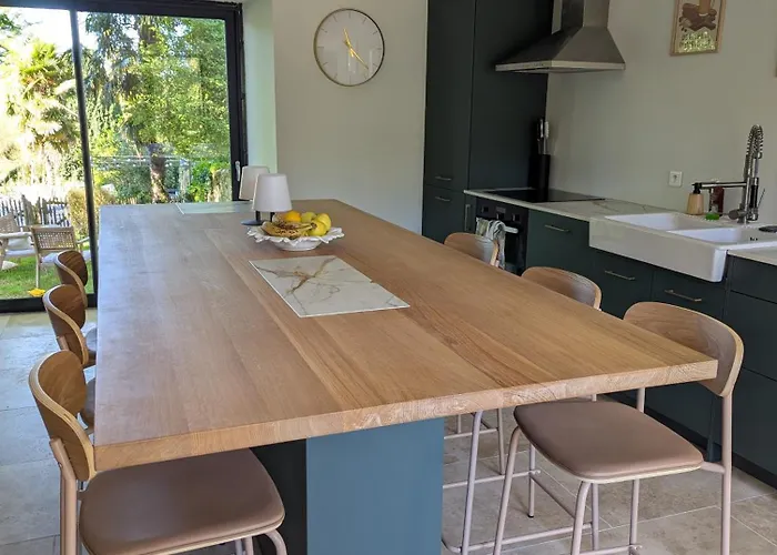 Maison De Famille 8 Personnes, Grandes Pieces De Vie, Cheminee Et Piscine פונטנה-לה-קומט